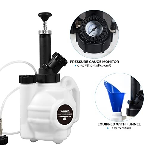 4L Manual Brake Fluid Bleeder Kit One Person with 4 L Manual Brake Bleeder Kit