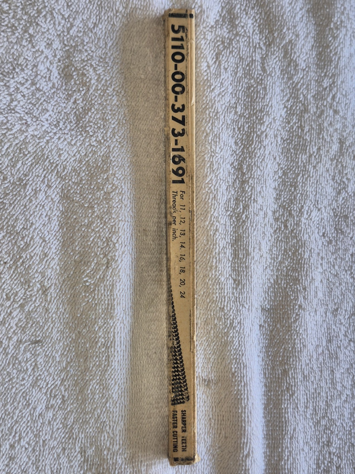 MADE USA Vintage JAW MFG #2/ 8 in 1 Thread File FOR # 9 -10 -12 -16 -20-27-28-32