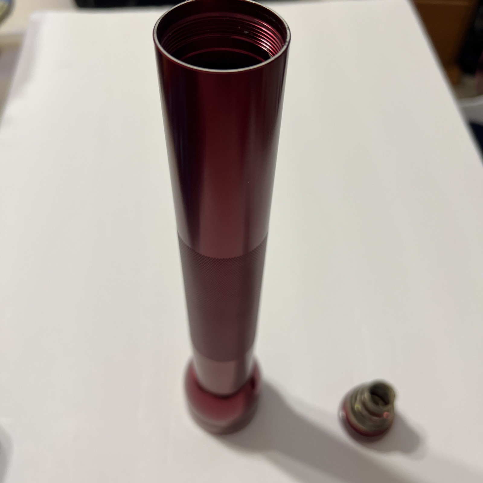 MagLite Vintage Flashlight Red takes 3D Batteries. Model D3049779603