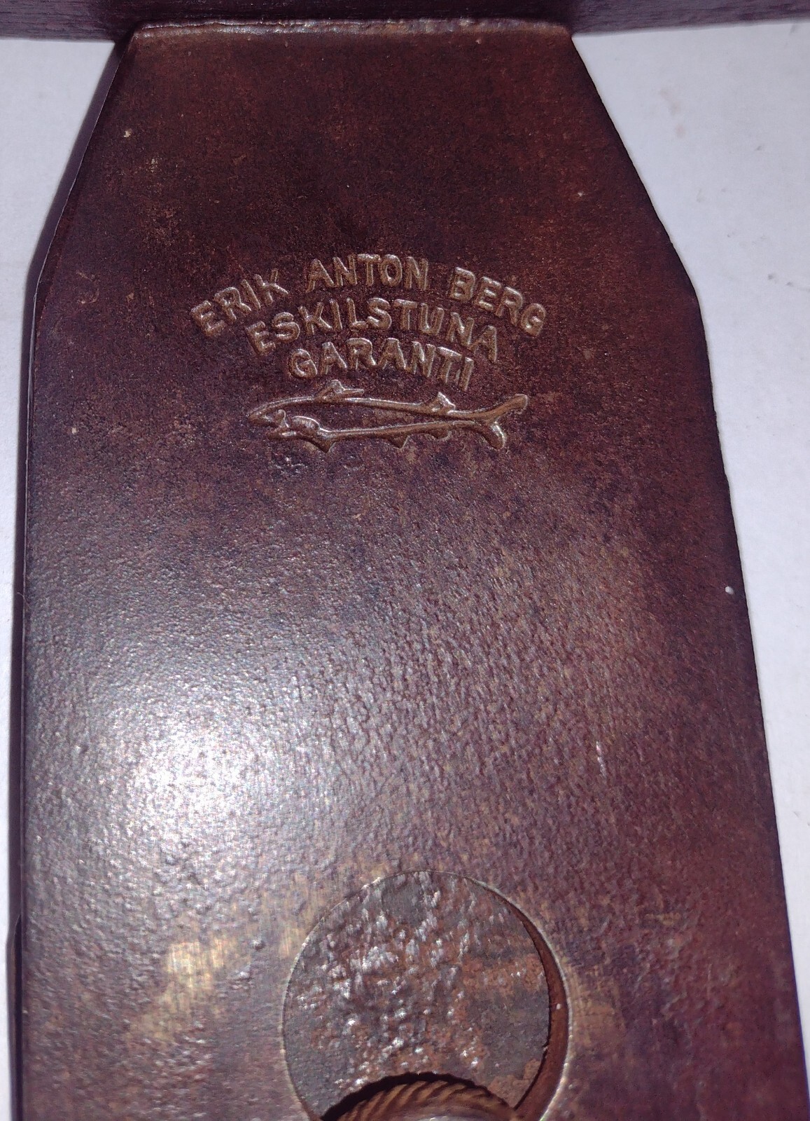 Antique 1897 Erik Anton Berg Wood Hand Planer Paris