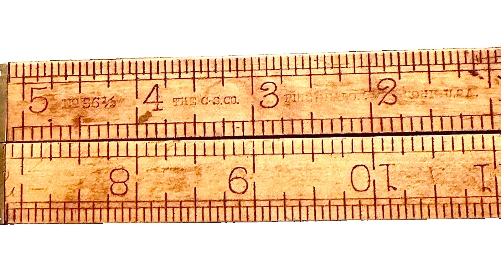 Antique Chapin-Stephens Co. No. 36 1/2 Folding Caliper Rule (1901–1929)