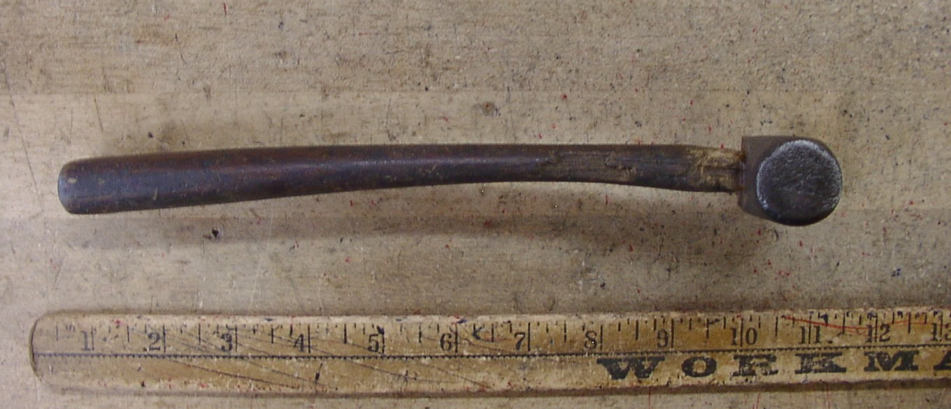 Vntg Unbr. 13.6oz. Cross Peen Hammer,3-13/16″ Head,Very Good Steel,Poor Handle