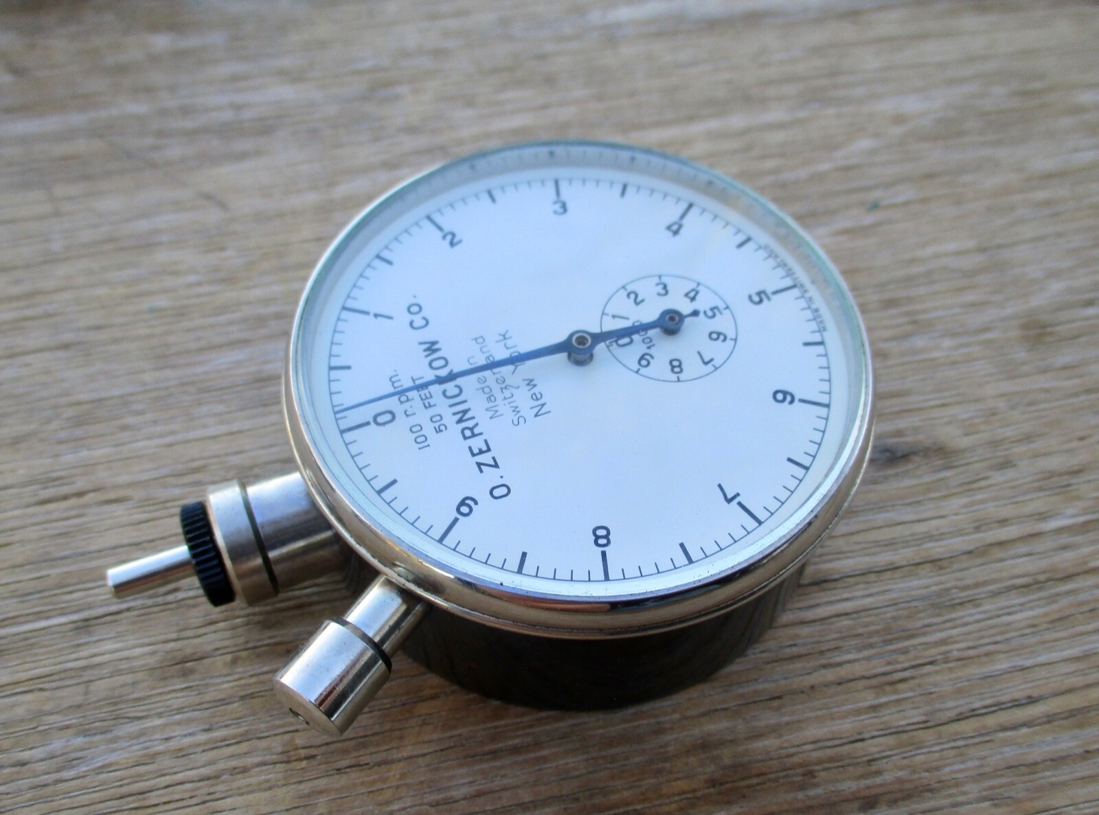 O. ZERNICKOW TACHOSCOPE CHRONOMETRIC TACHOMETER MADE IN SWITZERLAND