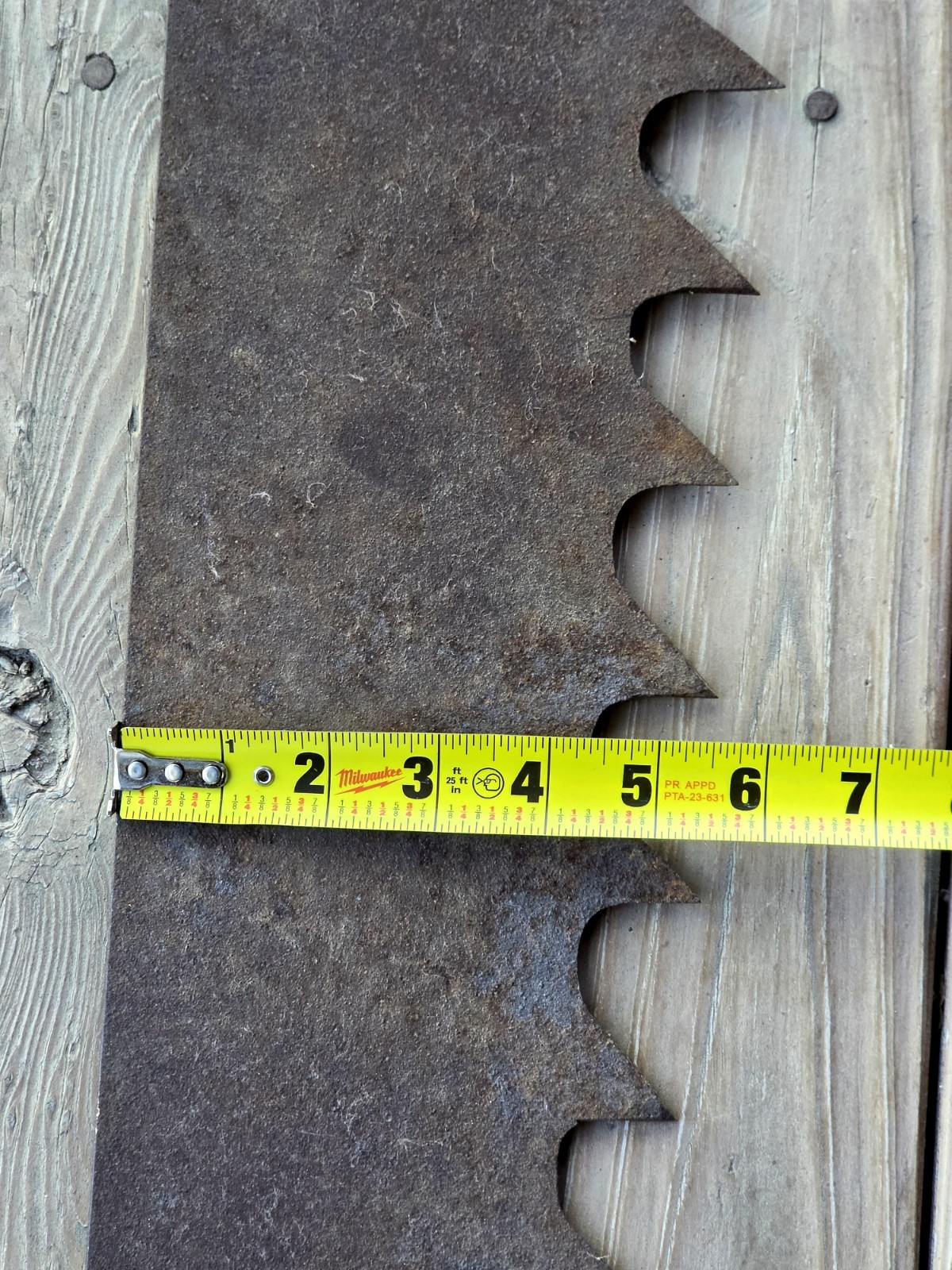 Extra Large Antique Ice Saw 6’4