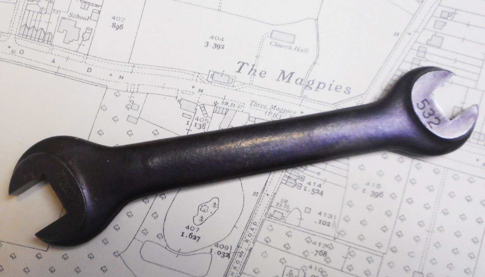 Vintage Armstrong Special Open End Wrench – 1/2″ and 3/4″ – Extra Heavy Duty