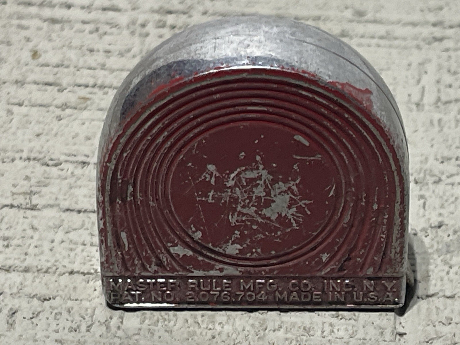 TUFBOY NO 308 Tape Measure MCM Vintage Tool Master Rule NY 8ft