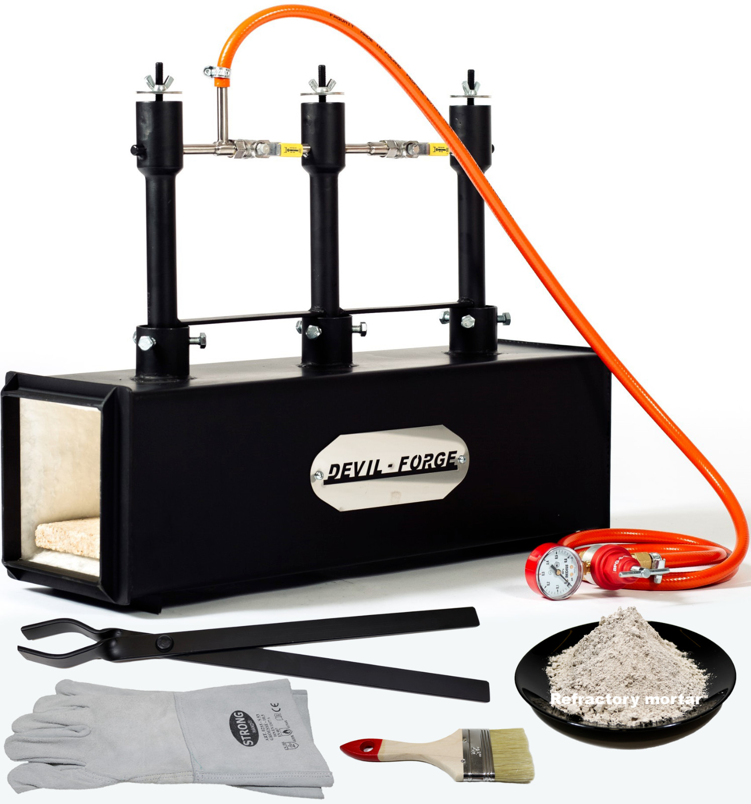DFPROF3 GAS PROPANE FORGE Furnace Burner Knife Making Blacksmith Farrier USA
