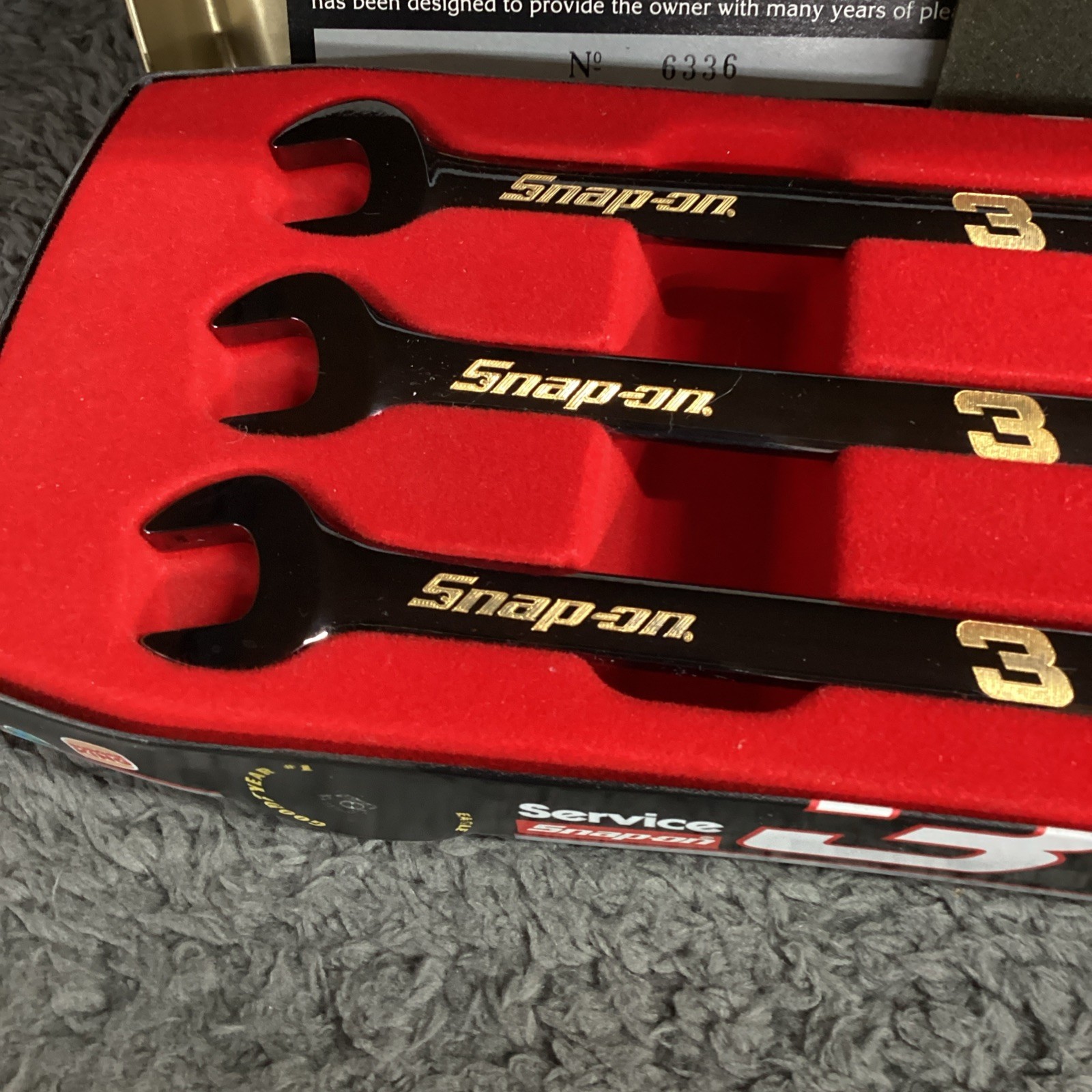 Snap On Dale Earnhardt Signature Collector 3 Piece Wrench Set PLUS BONUS!!!