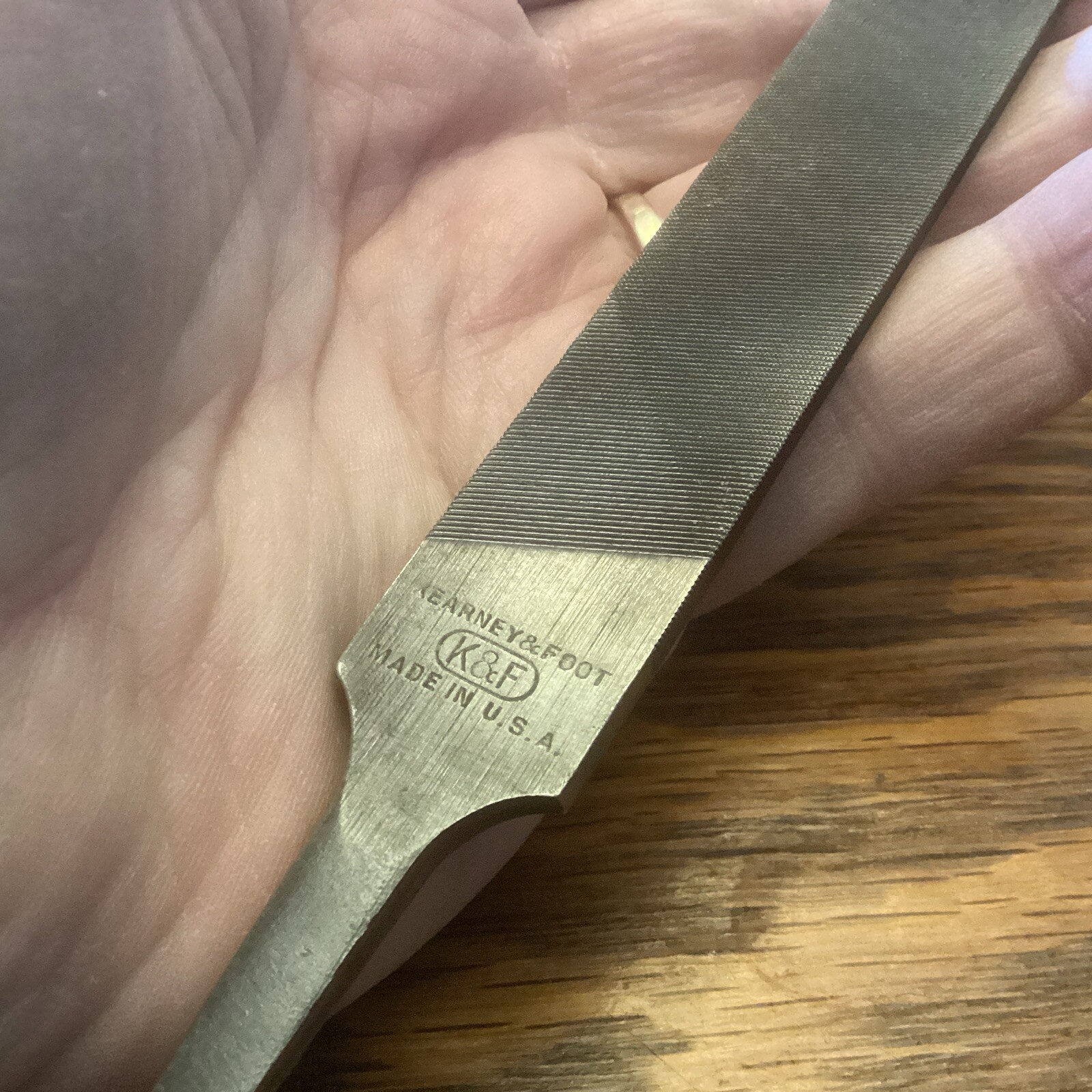 Kearney & Foot, Flat Smooth File, 8 Inch X 3/4”, Good Condition