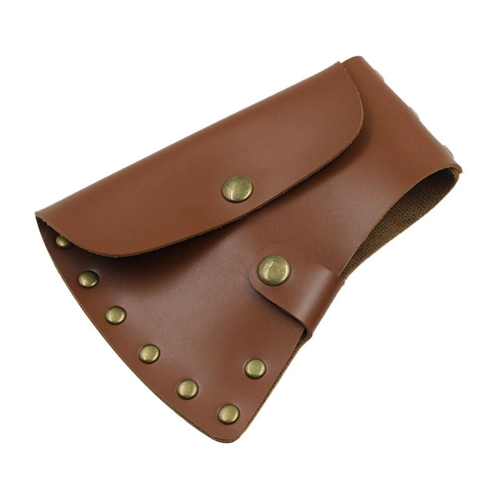 Leather Axe Sheath Head Cover Hatchet Head Holster Axe Case Camping Blade Cover