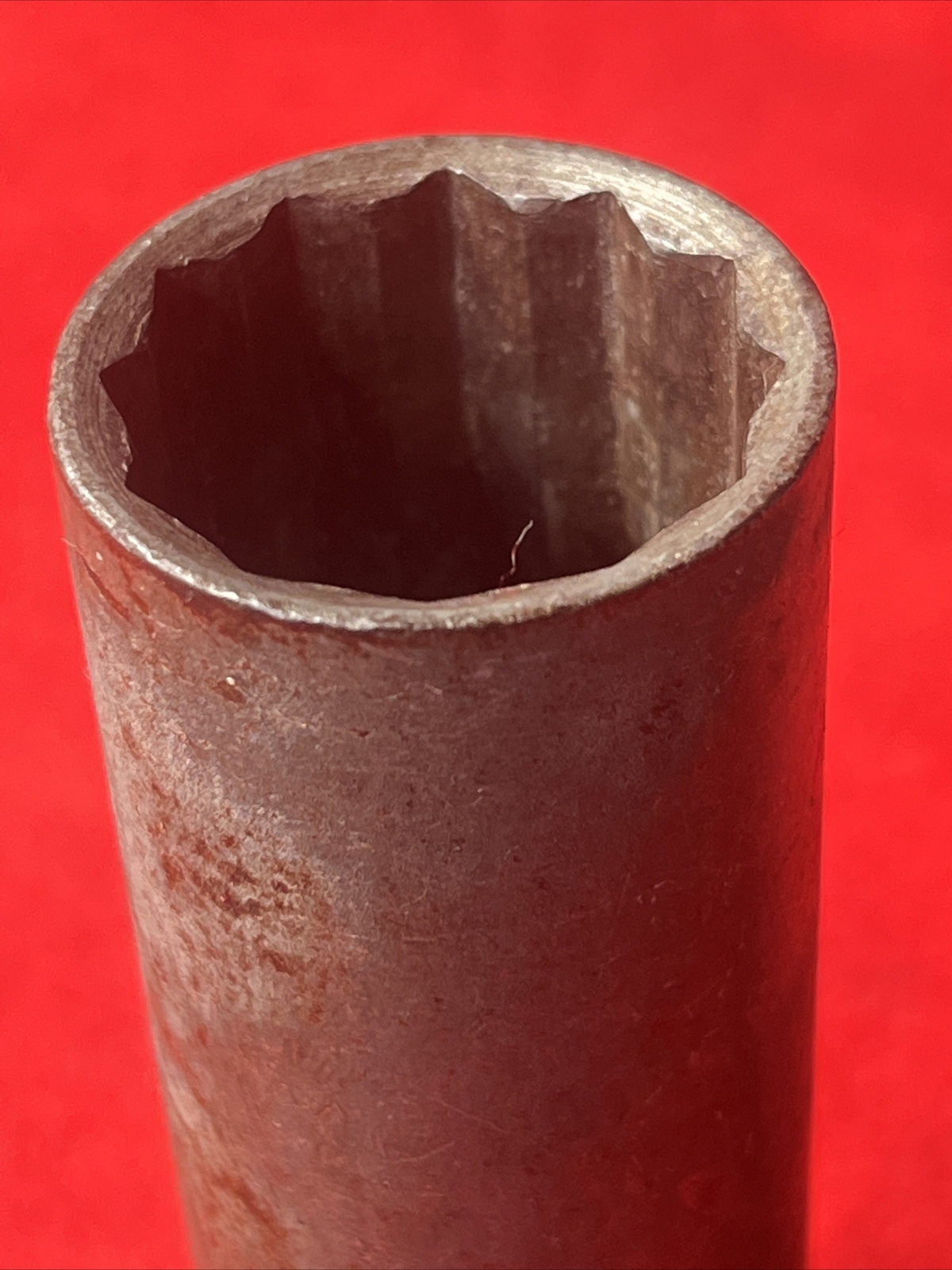 Snap-on Tools 1/2″ Drive 12 Point 7/8″ SAE Deep Chrome Socket USA S280 (t54)