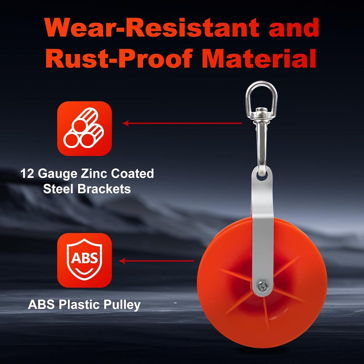 Cable Pulley – Low Voltage, Network Cable Installation Pulley, Wire Pulling Tool