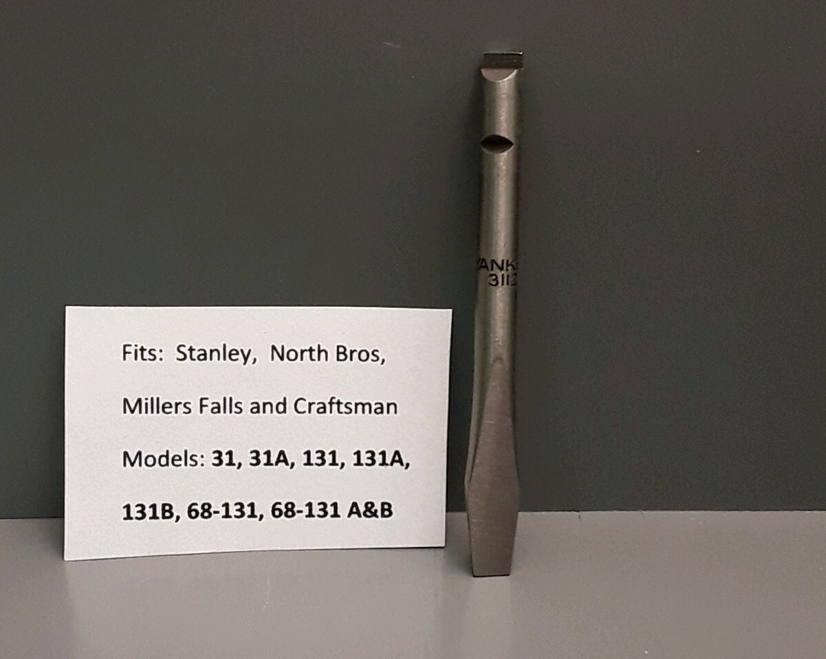 # 2 Flat Tip Bit Fits Stanley Yankee 31 131 North Bros Craftsman Millers Falls