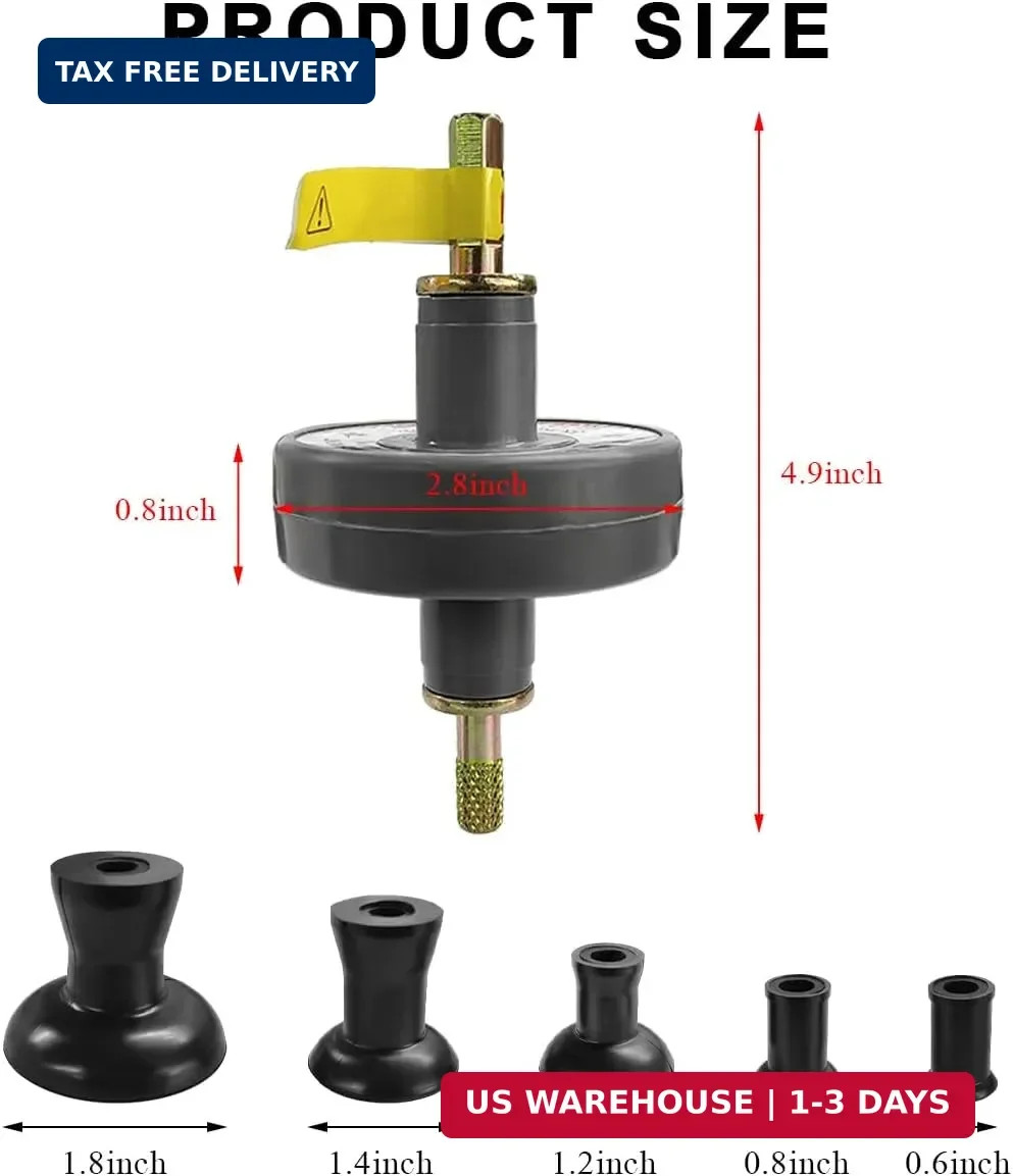 Valve Lapping Tool, Small Engine Valve Lapping Kit with 5 Suction Plates, 1000rp