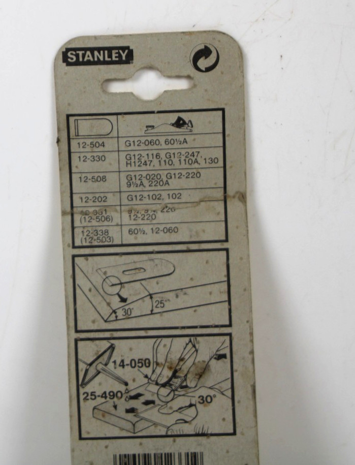 NOS Vintage Stanley Replacement Block Plane Cutter Iron No. 13-506 Inv#JB46