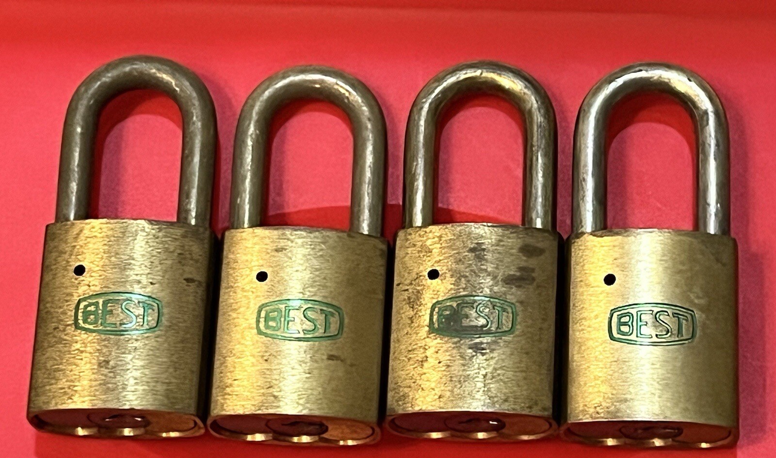 PadLocks BEST SET Of 4:Operating-Control-Masterkey-Keyed Different-E Keyway B1
