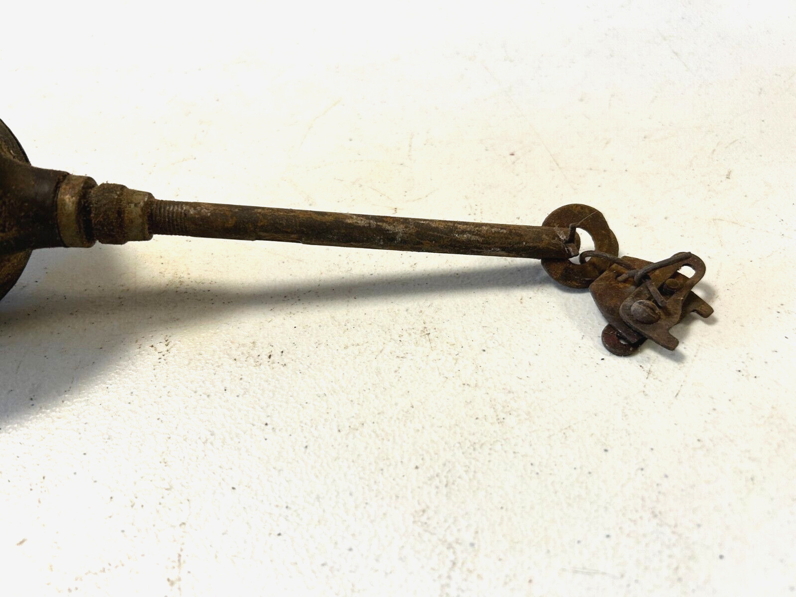 Vintage Manual Hand Crank Valve Lapping Tool with Wood Handle 11″
