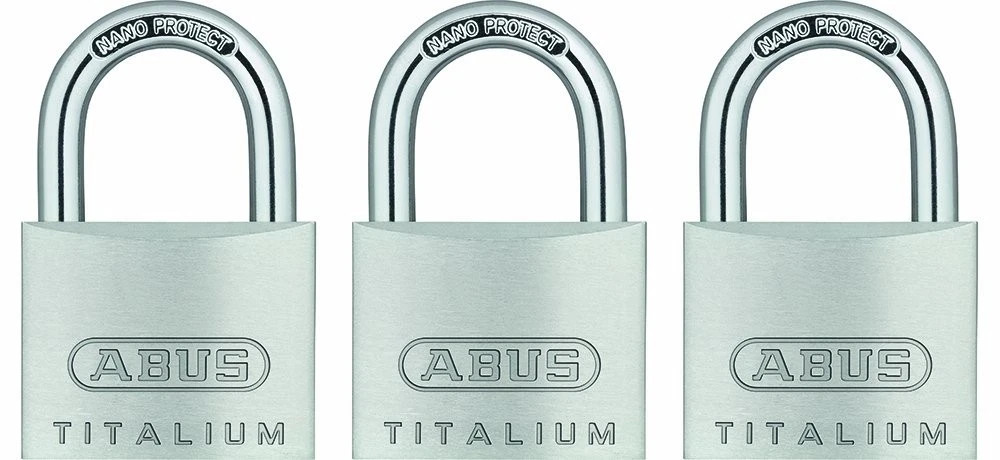64ti/40 Titalium Aluminum Alloy Padlock Keyed Alike With Nano Protect Steel Shac