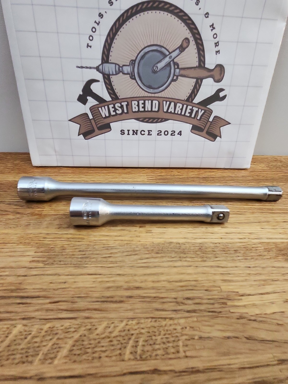 Vintage Tru-Test 1/2″ Drive, 5″ & 10″ Extension, T1667 & T1667, USA