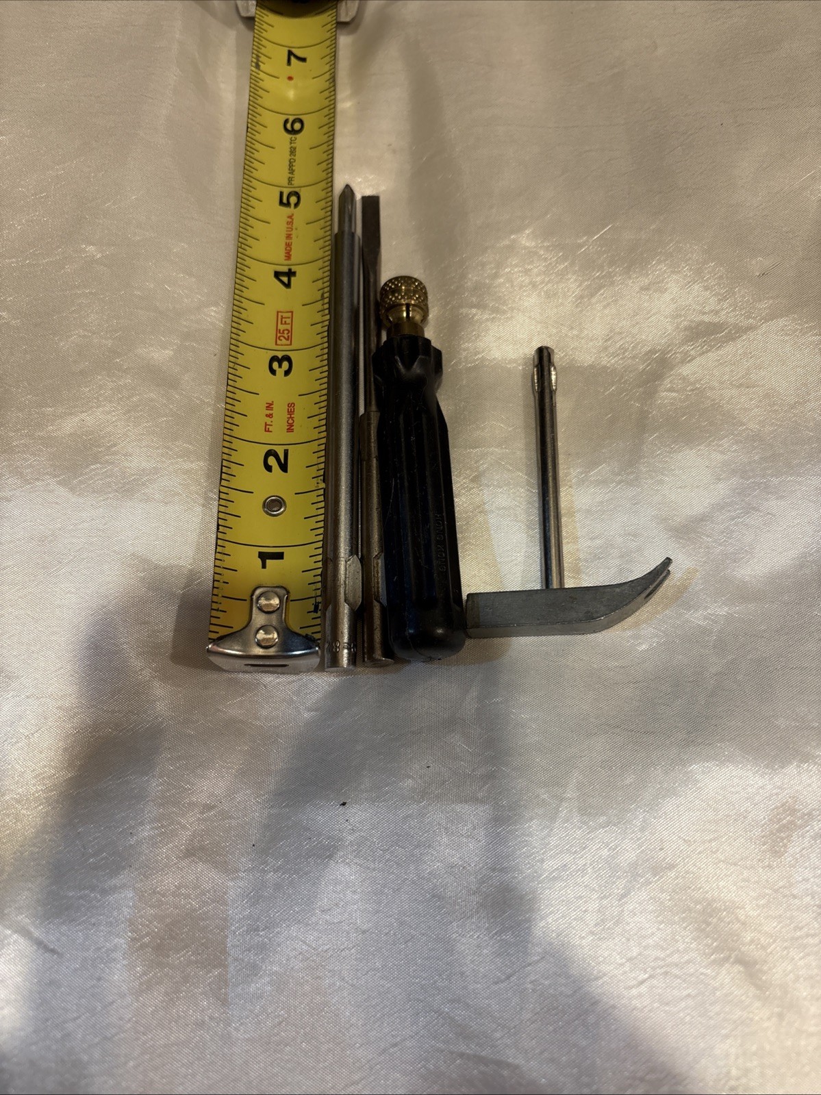 VTG Miniature Tool Kit Set 4 Pc Hong Kong Hammer Philips & Flat Screwdriver