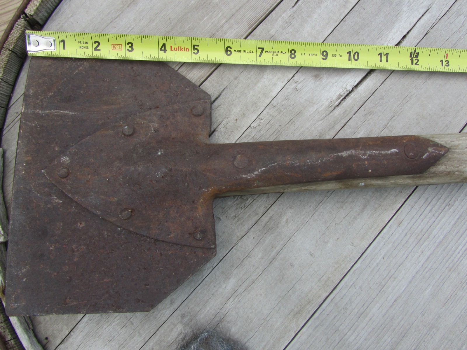 Vintage Baldwin Tool Works Scraper straight edge good handle 55 in total length