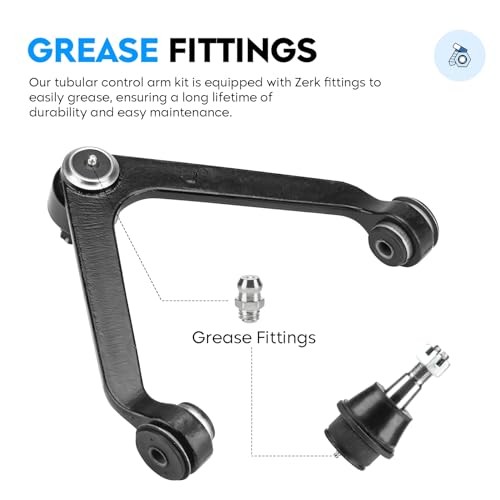 Front Upper Control Arm w/Ball Joint for Dodge Ram 1500 2002-2005, Lower Ball