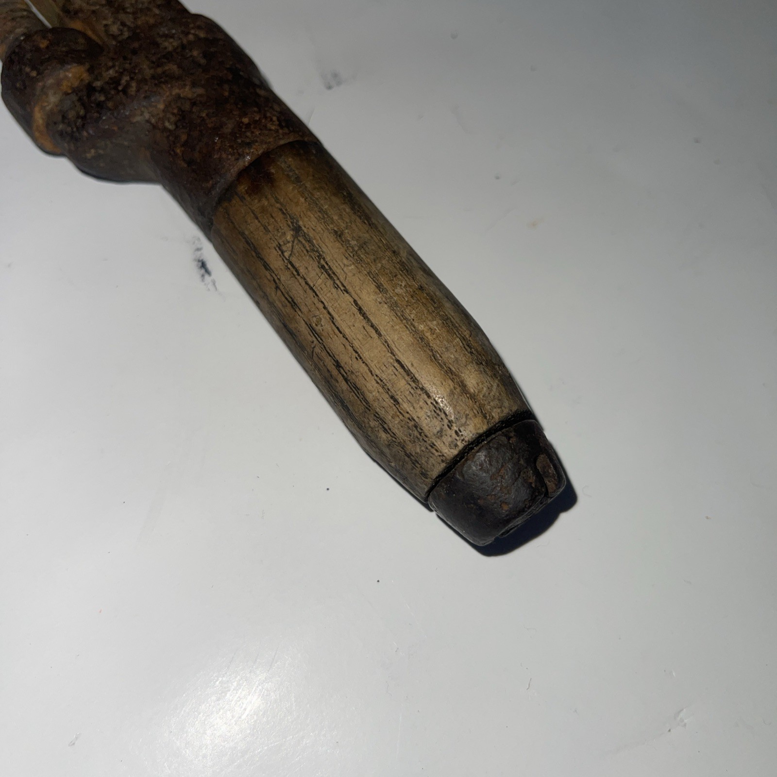 AG COES & Co? Antique Adjustable Monkey Wrench Wooden Handle 10″ Long USA READ