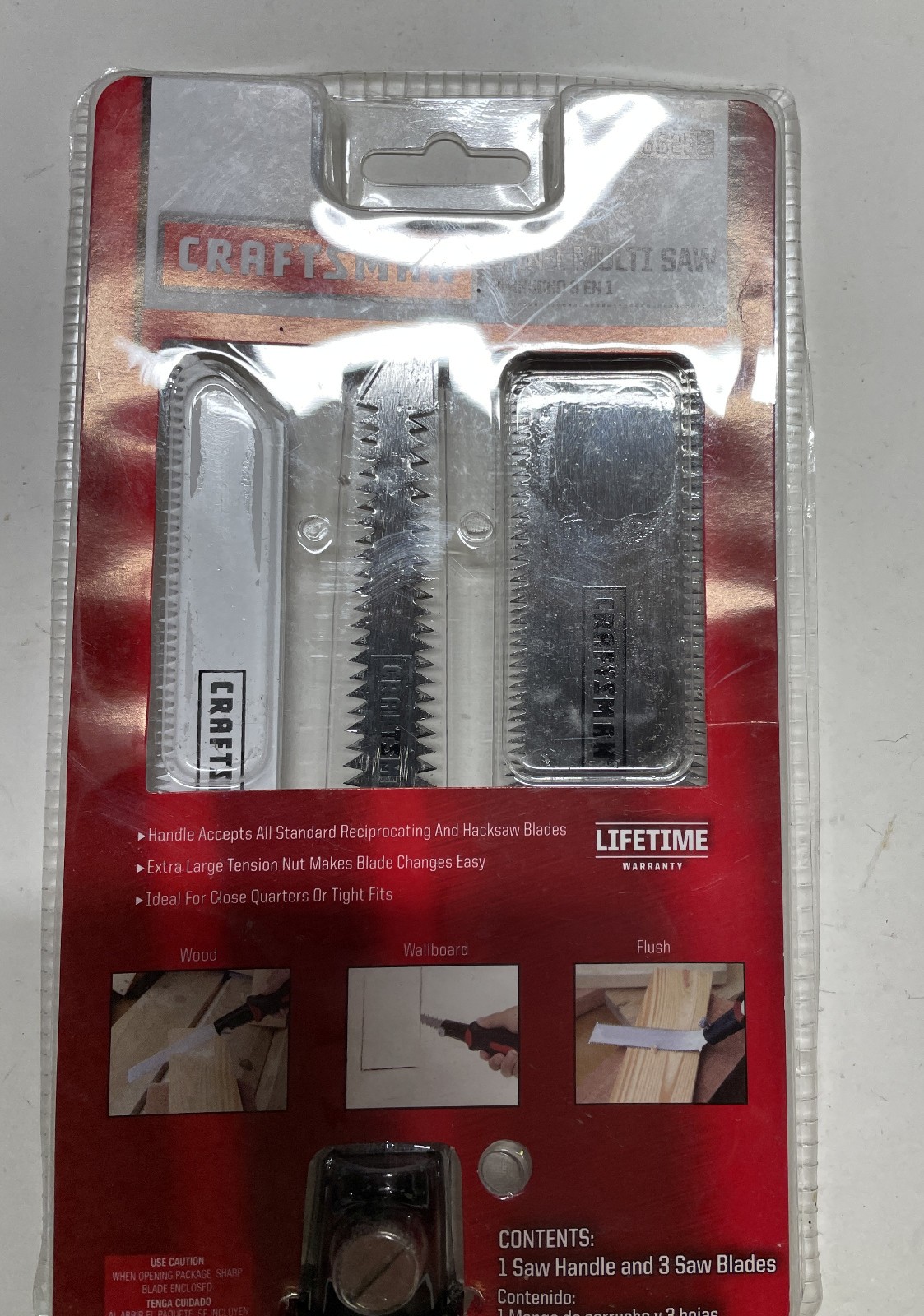 Craftsman 3-in-1 Multi Saw with Wood, Wallboard and Flush blades – 36255