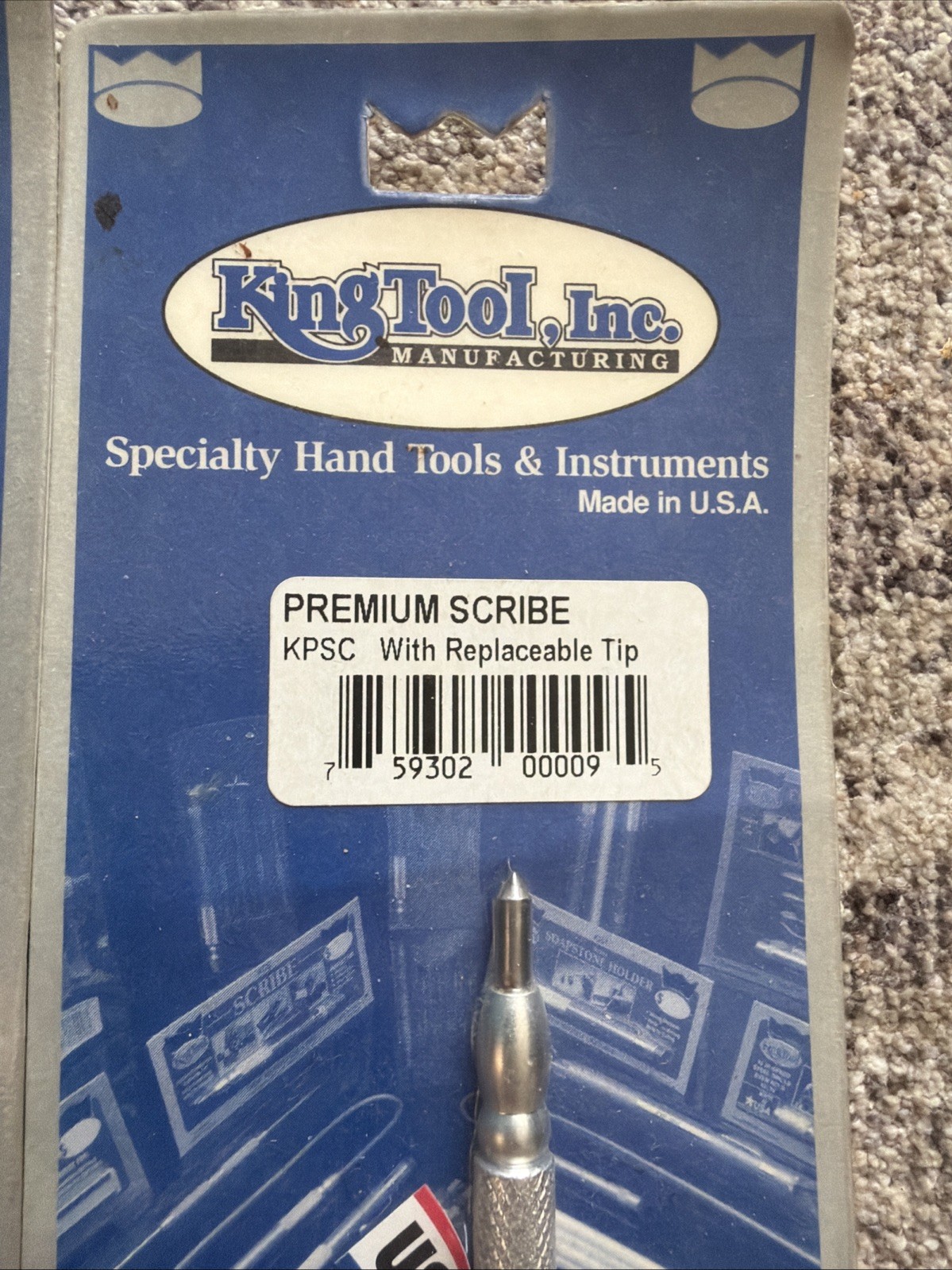 King Tool KPSC Premium Metal Glass & Concrete Scribe Made In Bozeman Montana USA