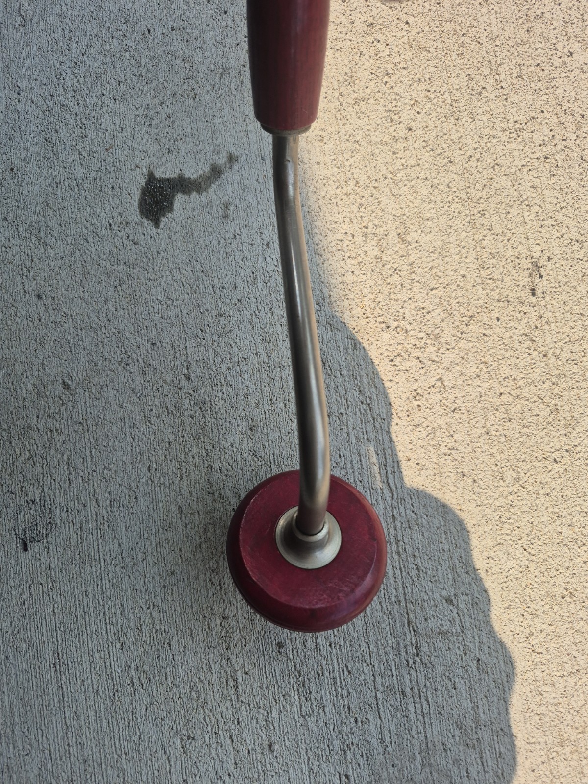 Vintage Steelcraft Ratchet Brace Hand Drill Red Wood Handles Extra Clean