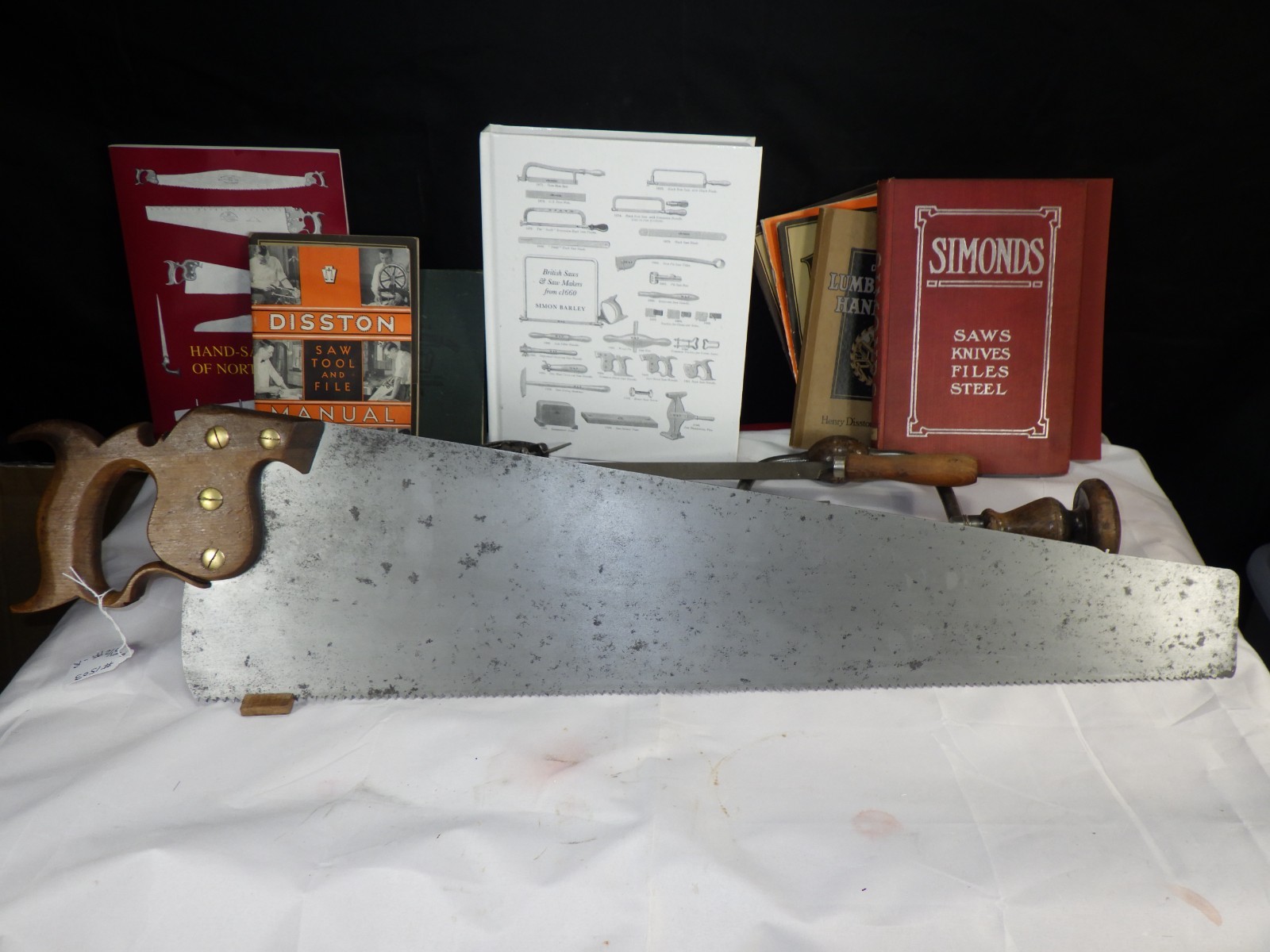 Disston #7, 26″, 5 1/2 ppi Rip Cut, 1878-79, Jointed, Sharpened, INV 1503