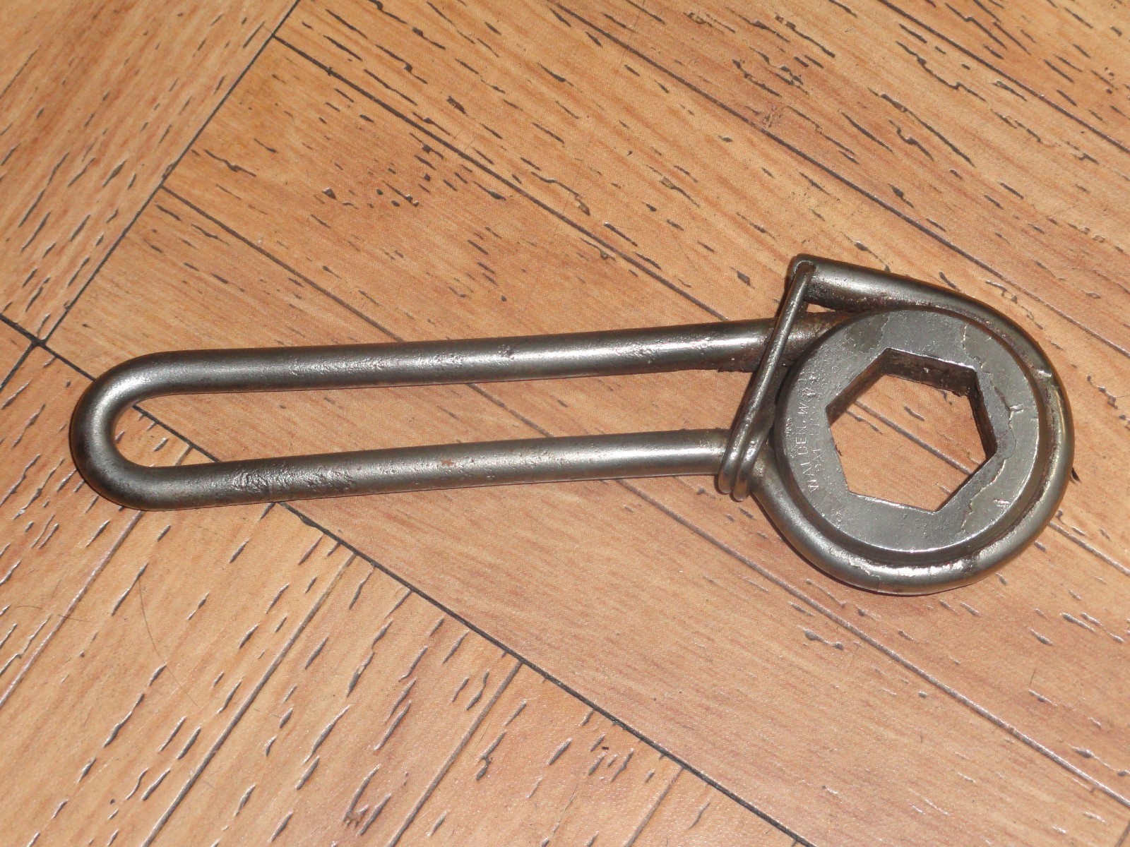 Antique “1909” Walden Worcester 3/4 Ratcheting Box Wrench Made For B.F. Goodrich