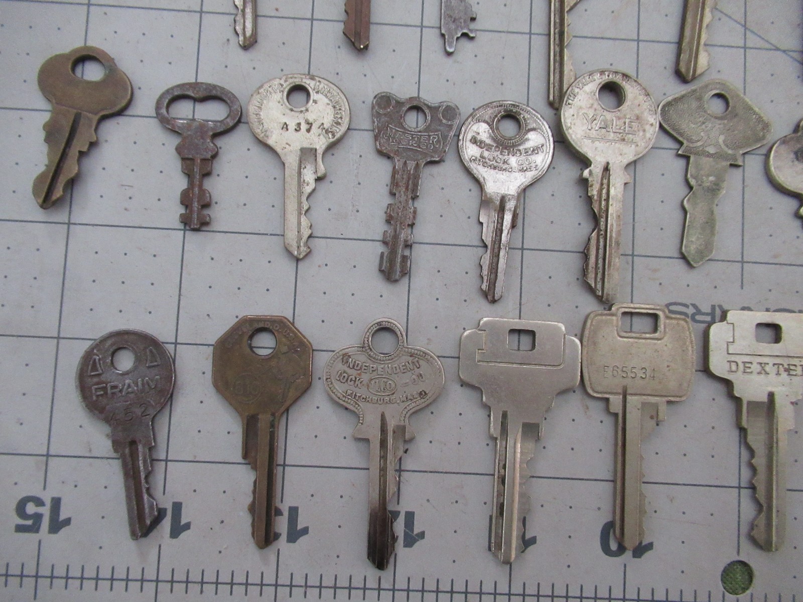 Lot of 57 Assorted Vintage Keys