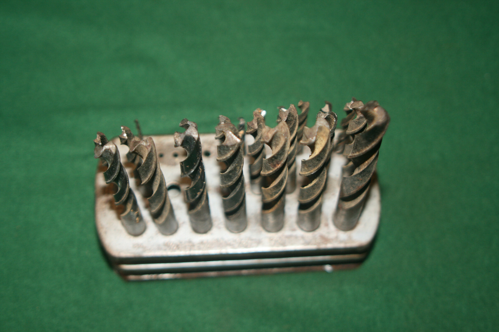 Vintage Drill Index with 24 Graduated Size Bits Made in West Germany Inv#ES01