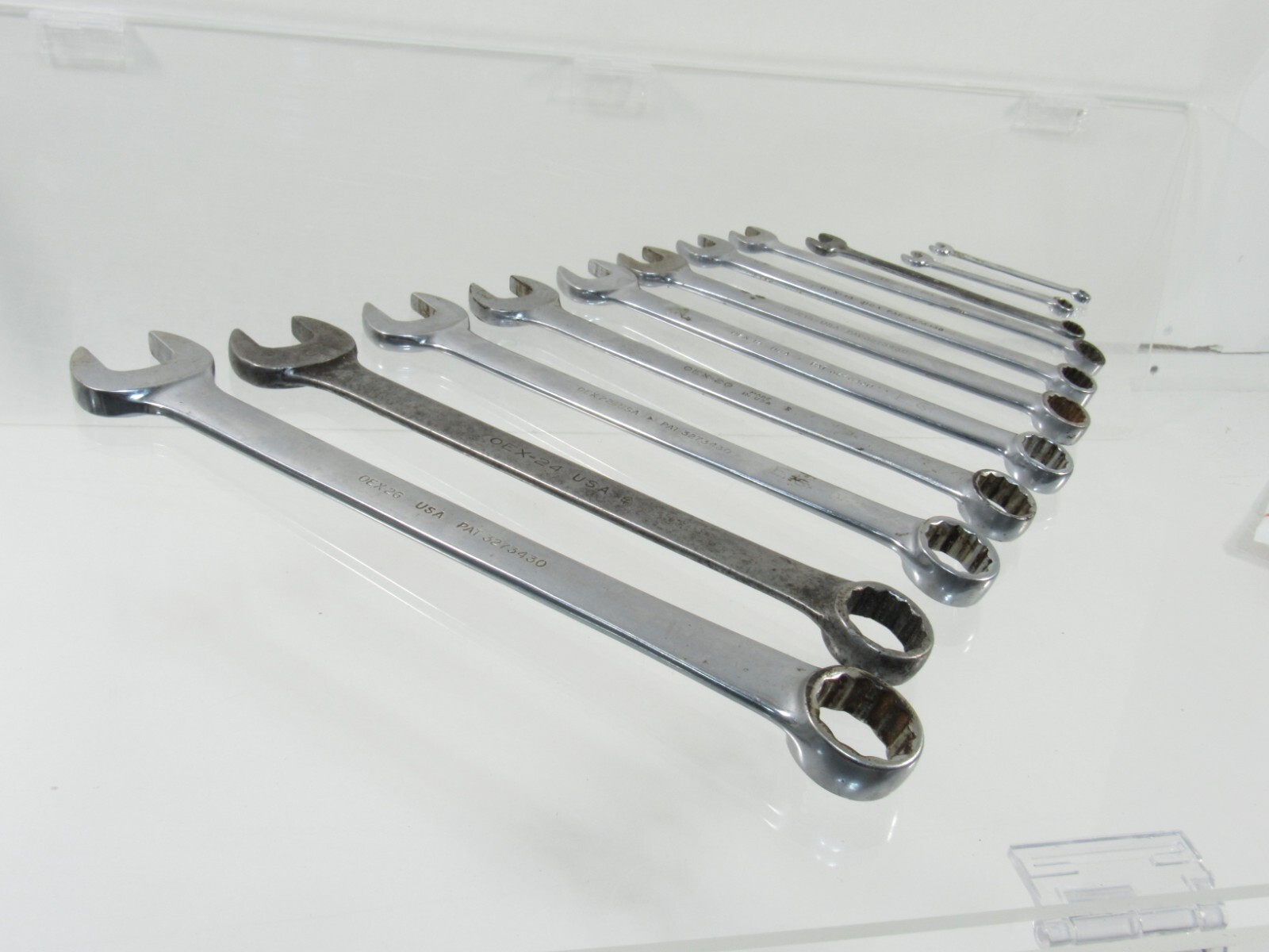 SNAP ON OEX WRENCH SET 12 PT SAE 11 PIECE COMBINATION WRENCH SET INV SO23