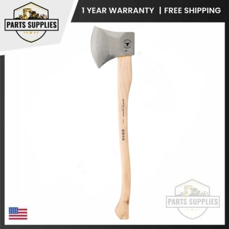 OX 440 H-2708 Champion Axe with Hand-forged Steel Head and Hickory Handle
