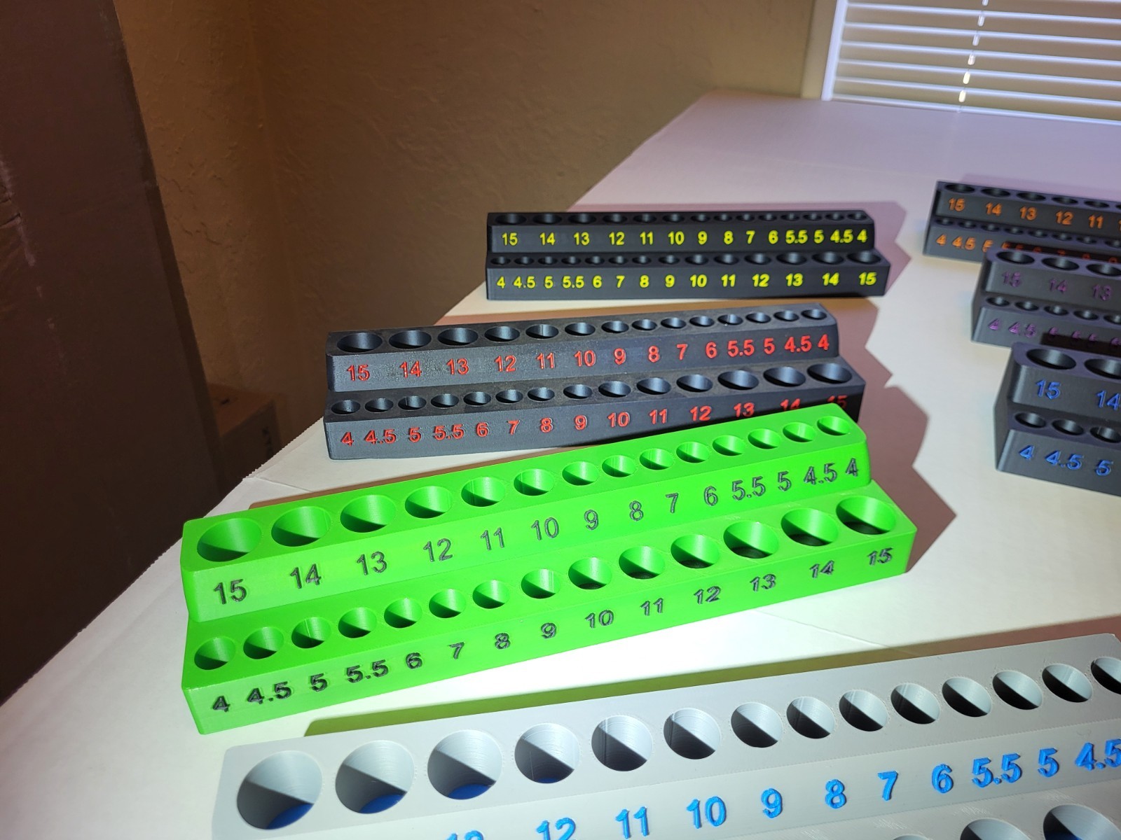 1/4″ Drive Socket Tray Holder Set Metric Deep and Shallows.