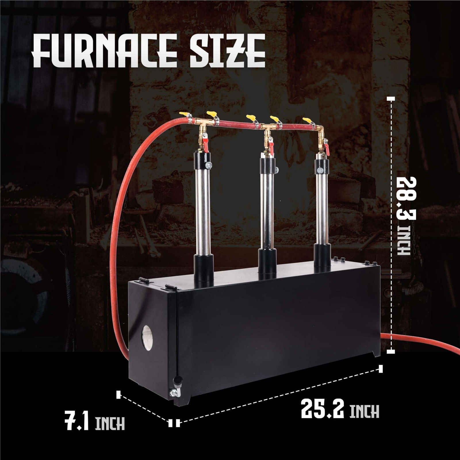 Propane Forge Propane Knife Forge Three Burner w/2 door Large Capacity
