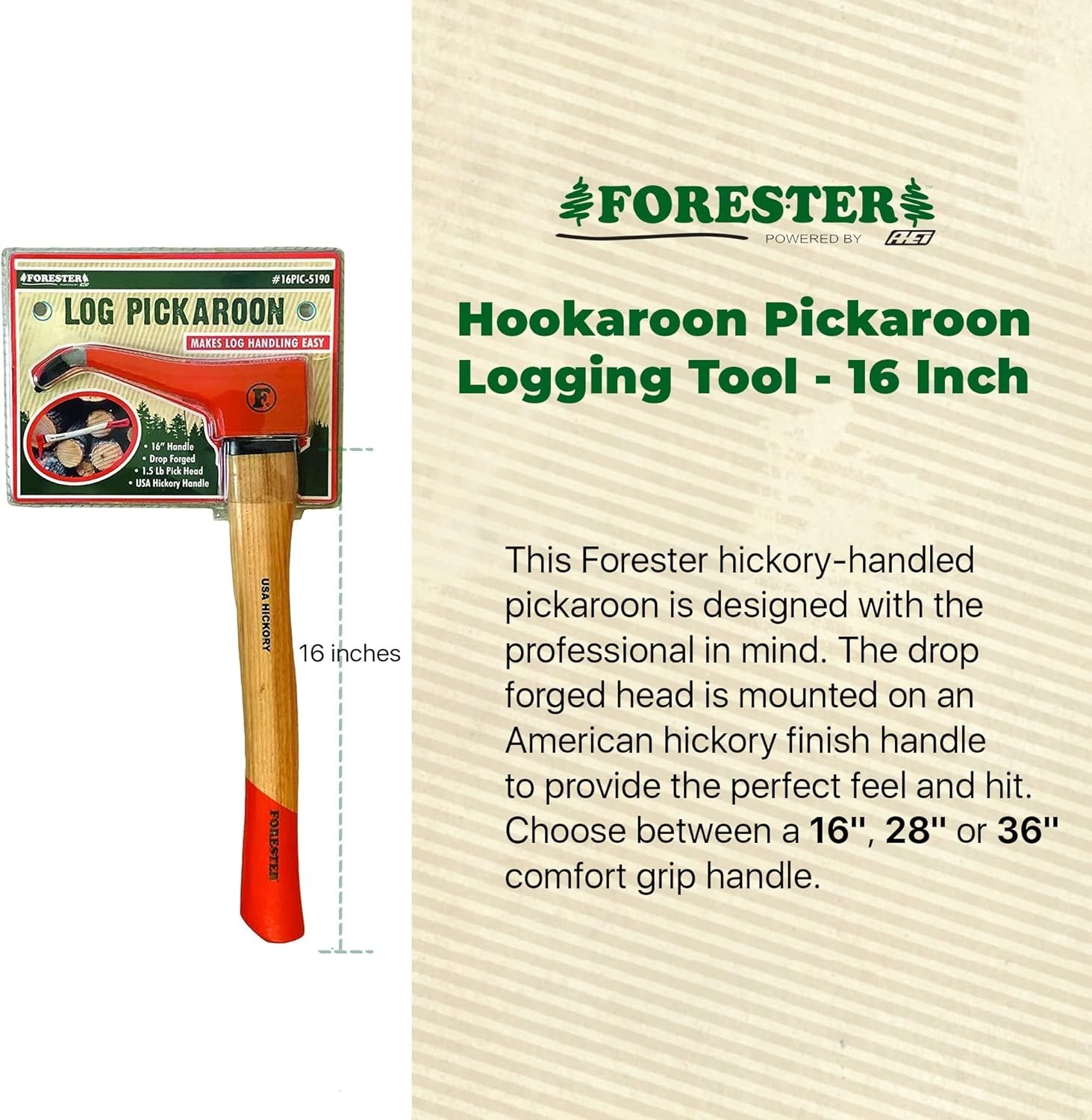 Pickaroon Logging Tool | Hickory Handle | Hookaroon Logging Tool | Log Rolle…