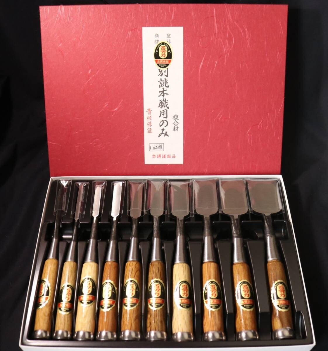 Hyakumanriki Special Order Professional Wood Chisel Set 10 Pc Japanese Carpenter