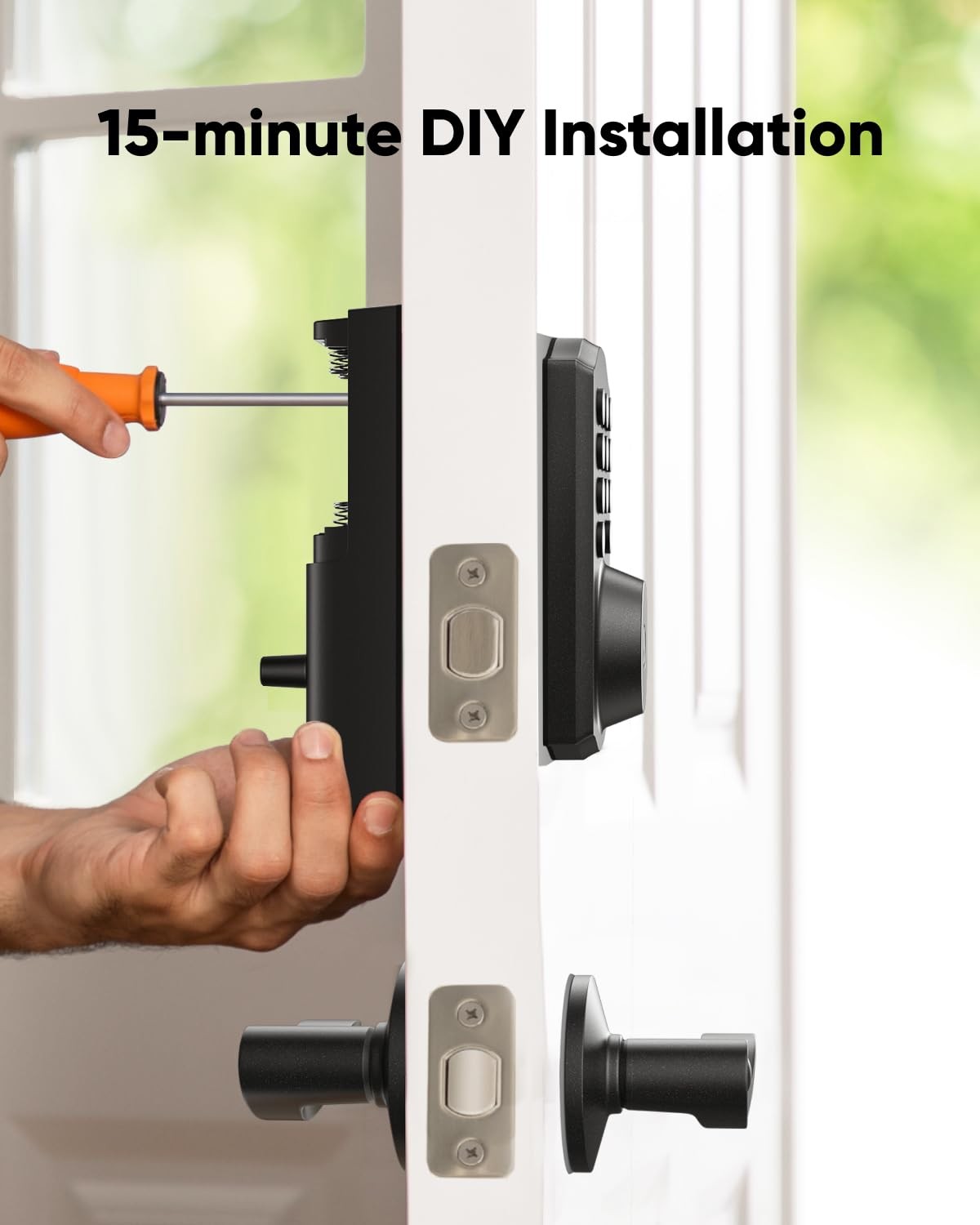 eufy Security Smart Lock C30, Keyless Entry Door Lock, Built-in WiFi Black
