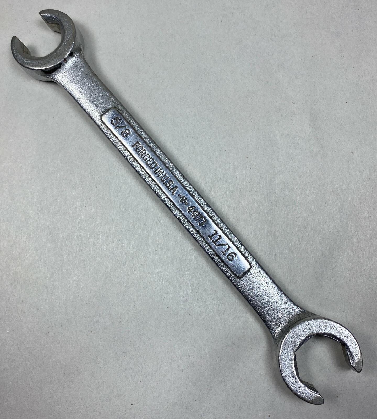 Vintage Craftsman Tools 44173 SAE Flare Nut Wrench 5/8″ x 11/16″ -V- Series USA