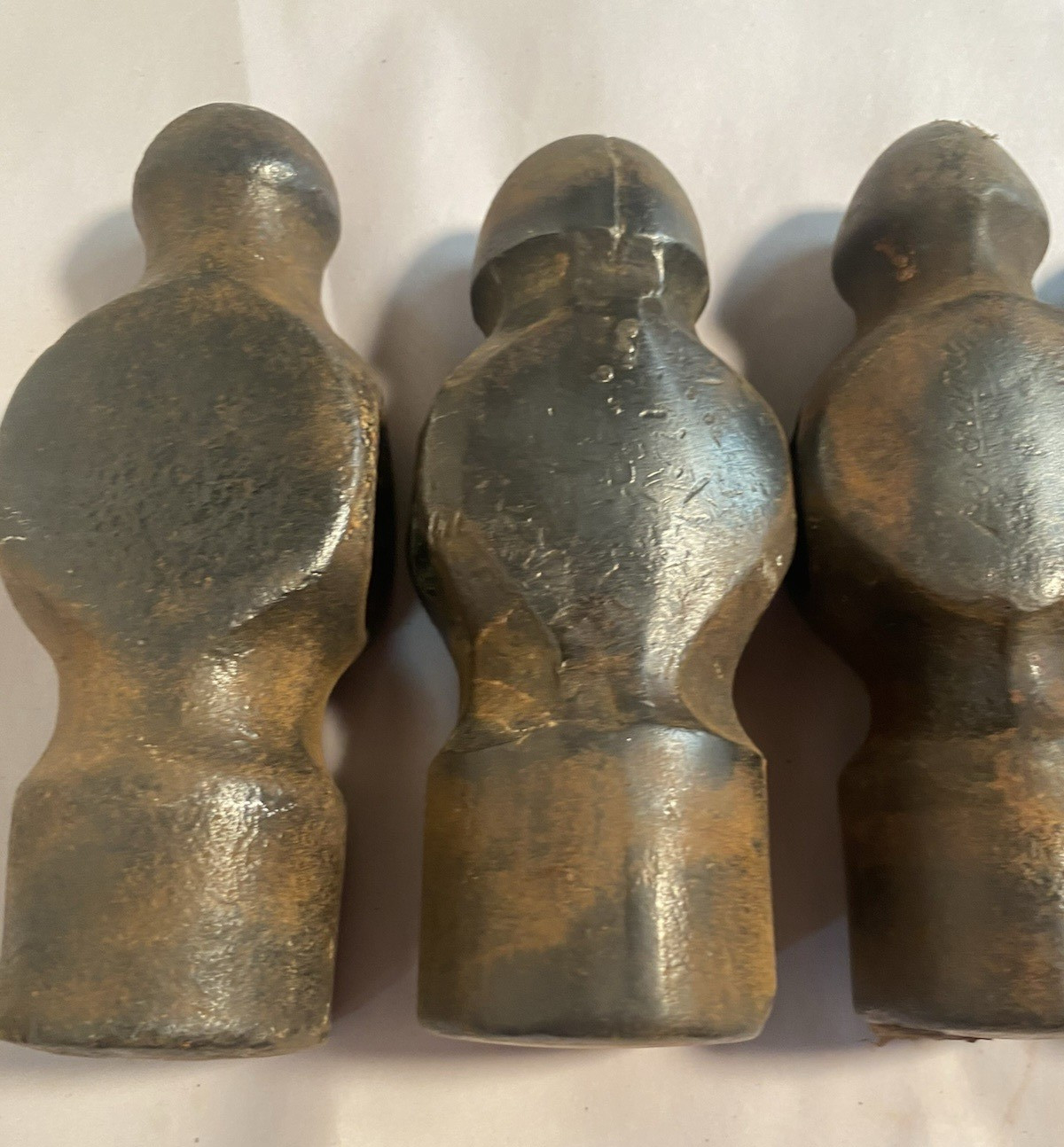 Lot of 7 Vintage Ball Peen Hammer Heads 2 2#, 3 1 3/4″ , 1 1 # & 1 , 3/4#