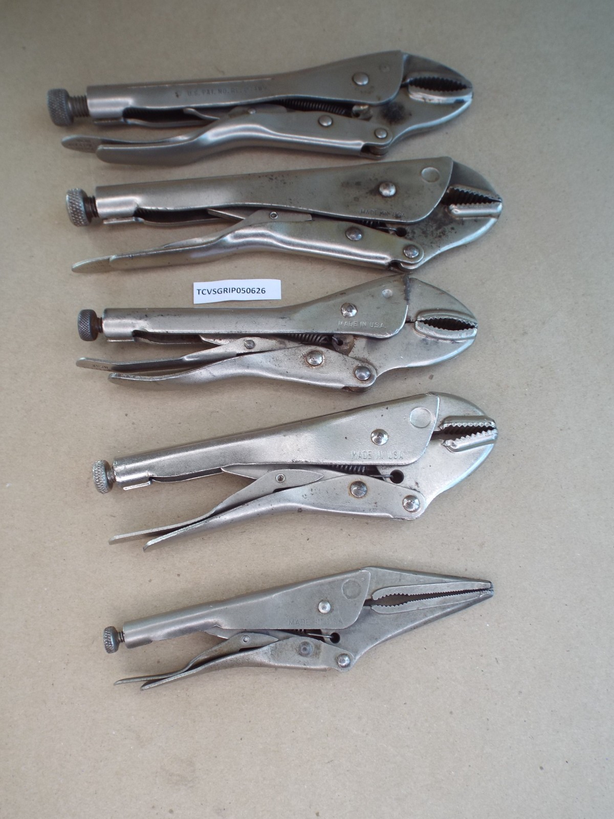VTG 5 Craftsman Vise Grip All “I” Series Tested – Work Well Good Cond ! – (Read)