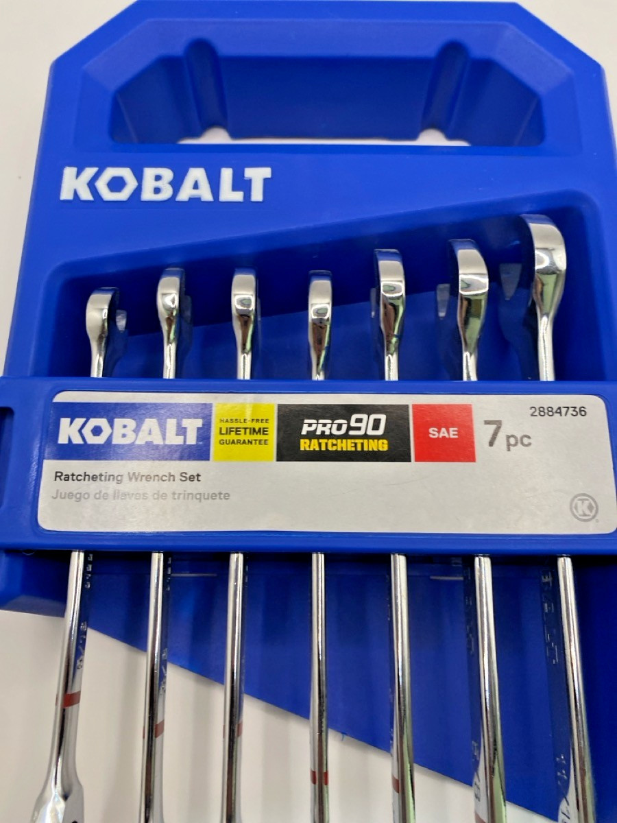 Kobalt 7-Piece (SAE) Ratcheting Wrench Set 2884736 (CJL001839)