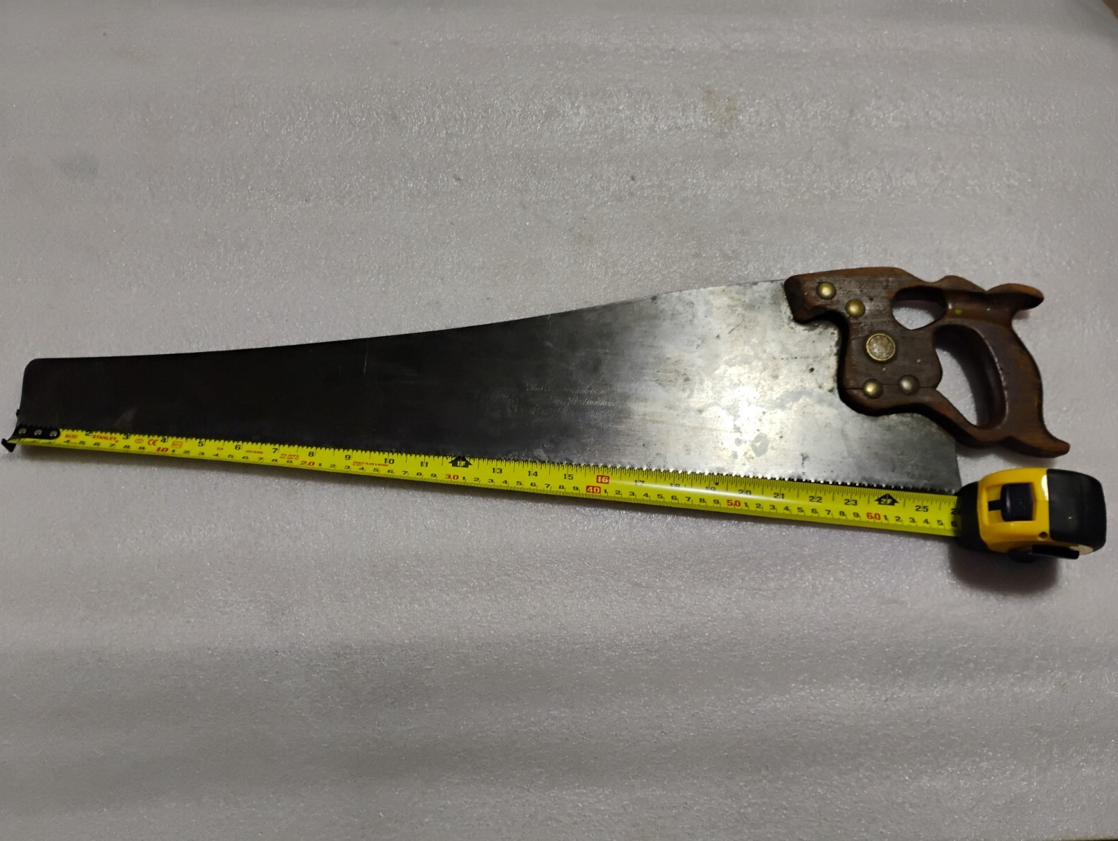 RARE VINTAGE ANTIQUE ZENITH HAND SAW WOODWORKING SHOP CABIN DECOR