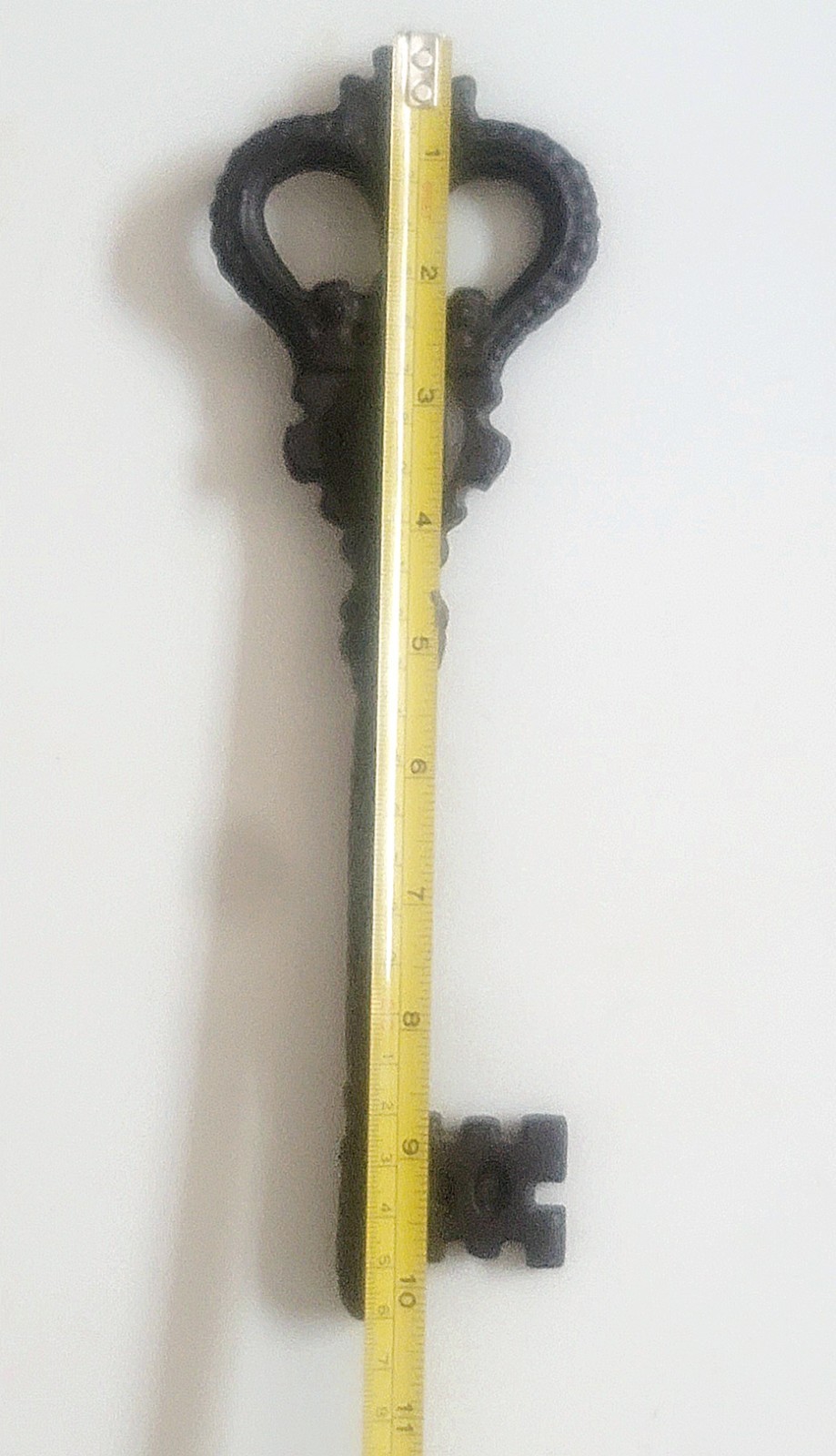10.5″ Wrought Iron Skeleton KEY Antiqued Bronze Decorative Rustic Door KEY Brown