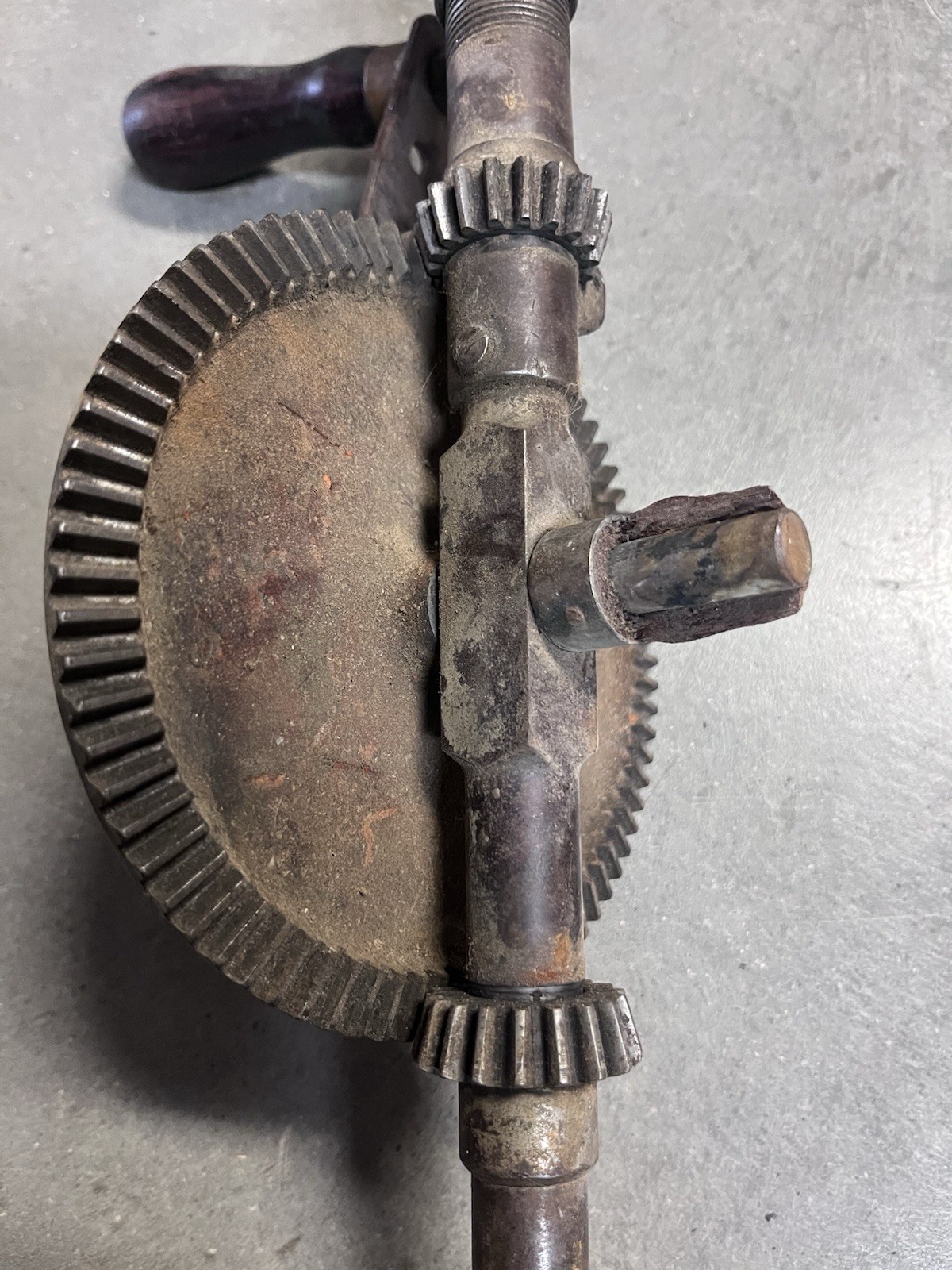 Antique John S. Fray Hand Drill Bit Brace vintage collectable