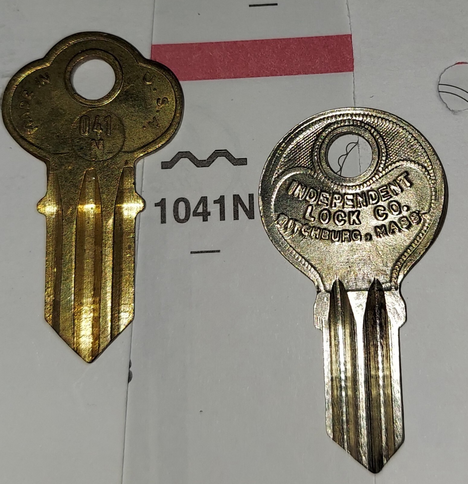 Chicago, 1041N, CHI5, CG6, K4W, Vintage Key Blank.
