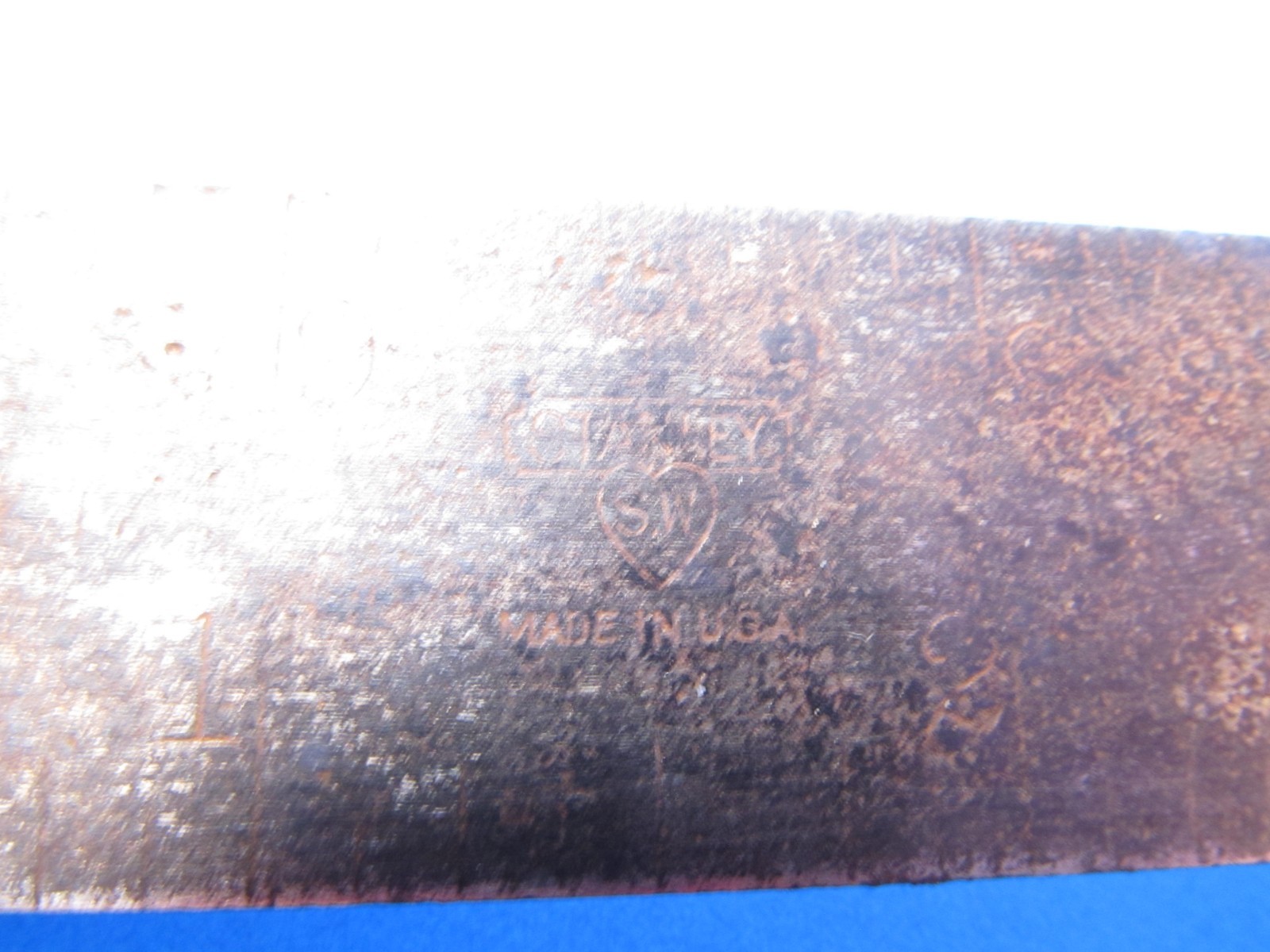 AS-IS lot 7 Stanley No 21 combination try miter squares 6″ 9″ 12″ & one 4 square